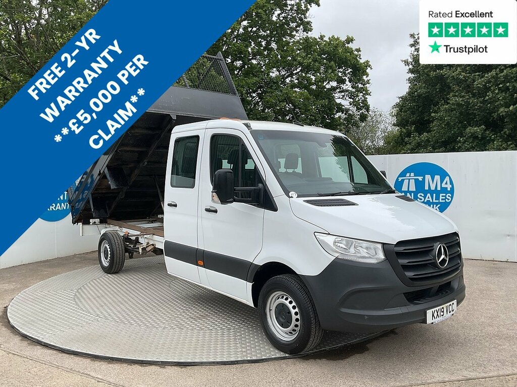 Mercedes-Benz Sprinter 314 Cdi Lwb C C Caged Tipper Trend Euro 6 L11ft 6 White
