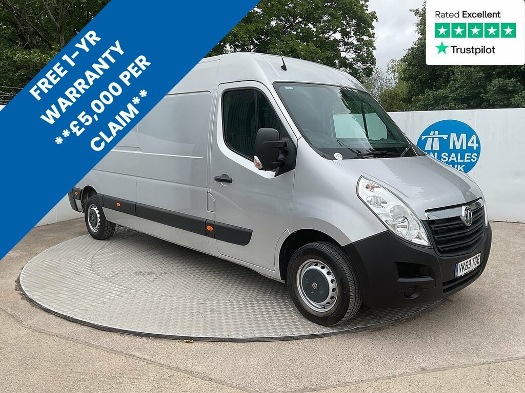 Vauxhall Movano Cdti 3500 Lwb M R Euro 6 A C U8114 Ulez Silver