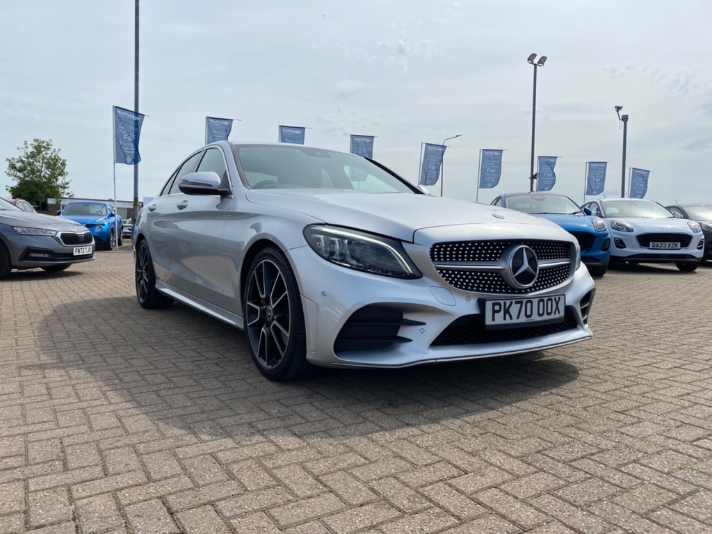 Mercedes-Benz C Class 220 Amg Line Premium D Silver #2