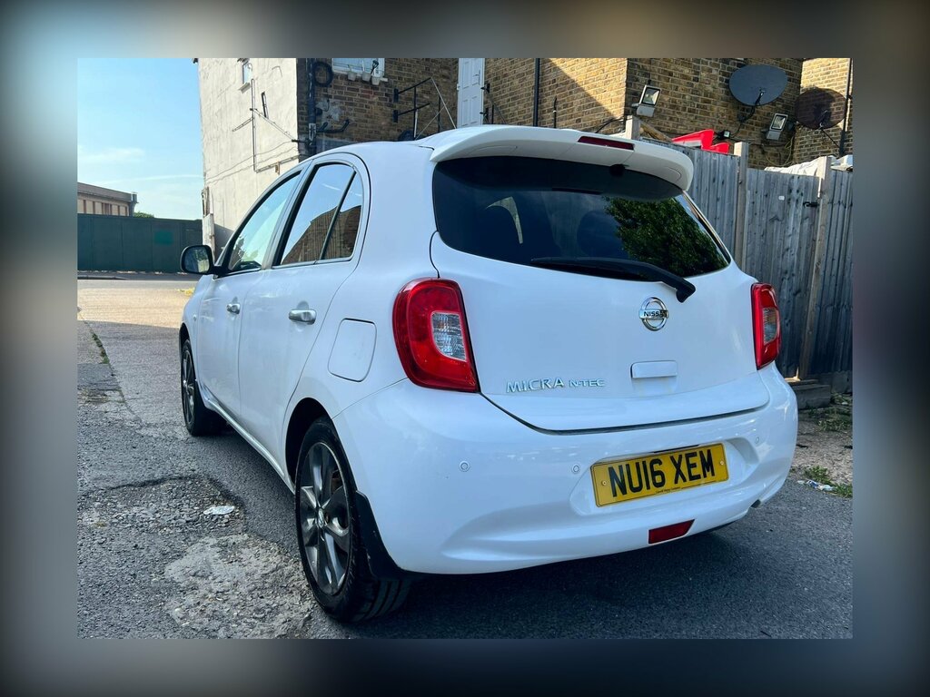 Nissan Micra 1.2 N-tec Cvt Euro 6 White #4