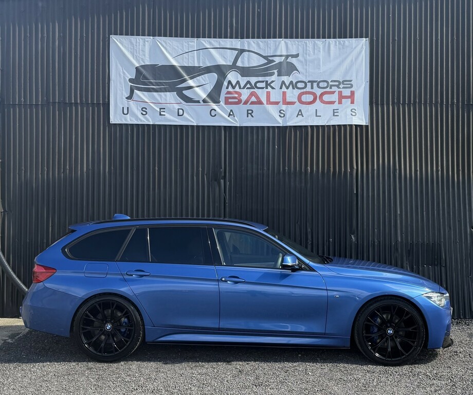 BMW 3 Series Estate 2.0 320D M Sport Touring 2017 JC04WAT Blue #4