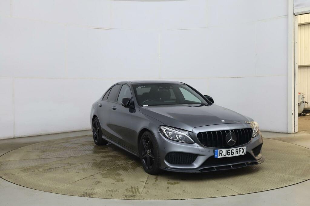 Mercedes-Benz C Class Saloon 2.1 C220d Amg Line Premium Plus 7G-tronic Grey