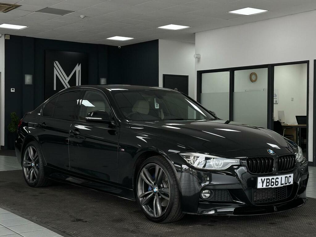 BMW 3 Series Saloon 2.0 320D M Sport Xdrive Euro 6 Ss 4 YB66LDC Black #3
