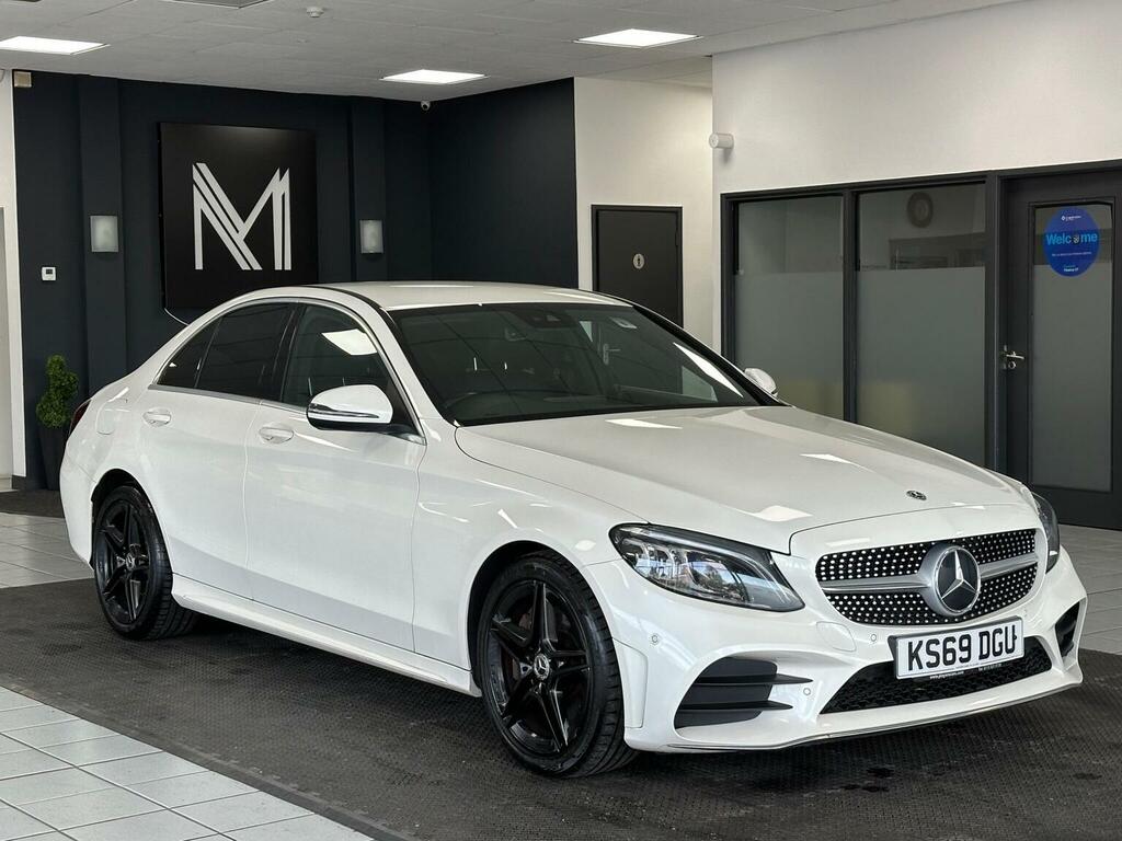 Mercedes-Benz C Class Saloon 2.0 C300 Amg Line Premium G-tronic Euro KS69DGU White