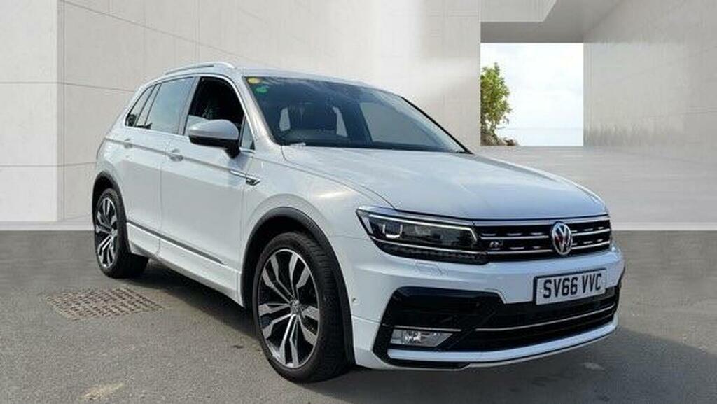 Volkswagen Tiguan 2.0 Tdi Bluemotion Tech R-line Dsg 4Motion Euro 6 White