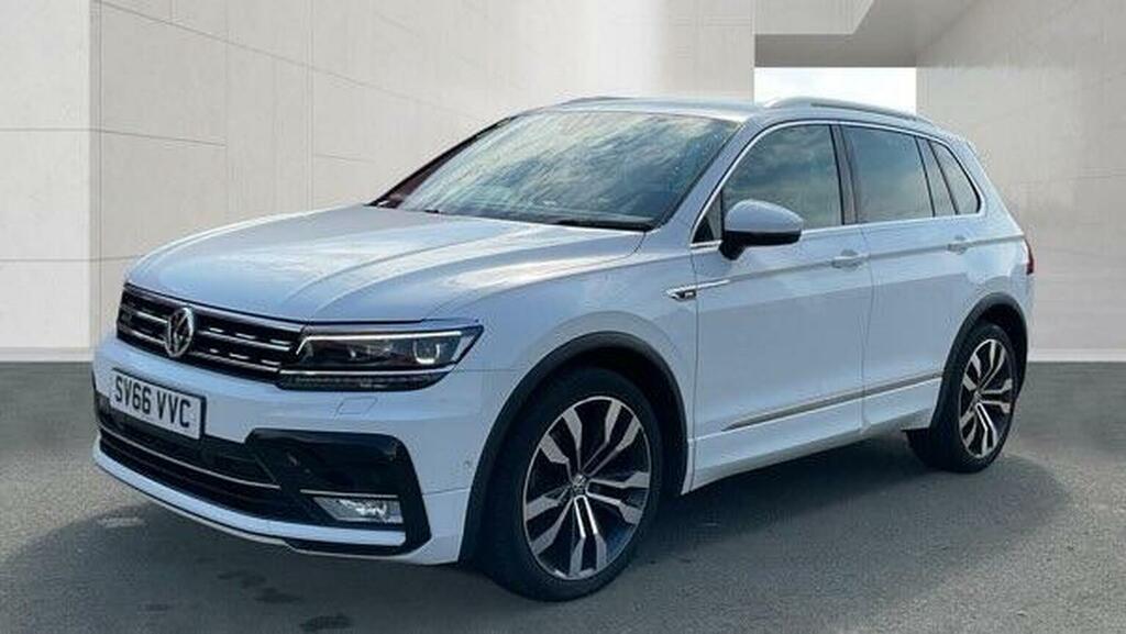 Volkswagen Tiguan 2.0 Tdi Bluemotion Tech R-line Dsg 4Motion Euro 6 White #2