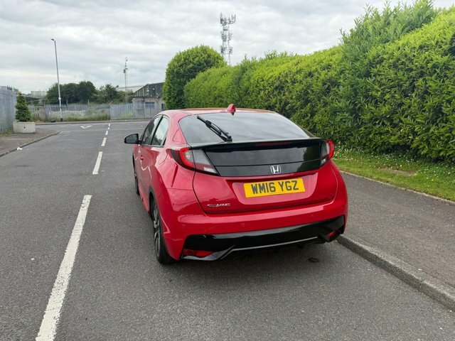 Honda Civic I-vtec Se Plus Navi WM16YGZ Red #5