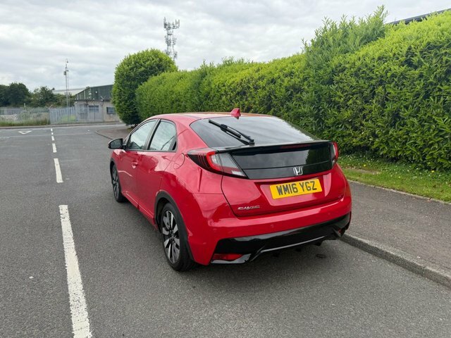 Honda Civic I-vtec Se Plus Navi WM16YGZ Red #4