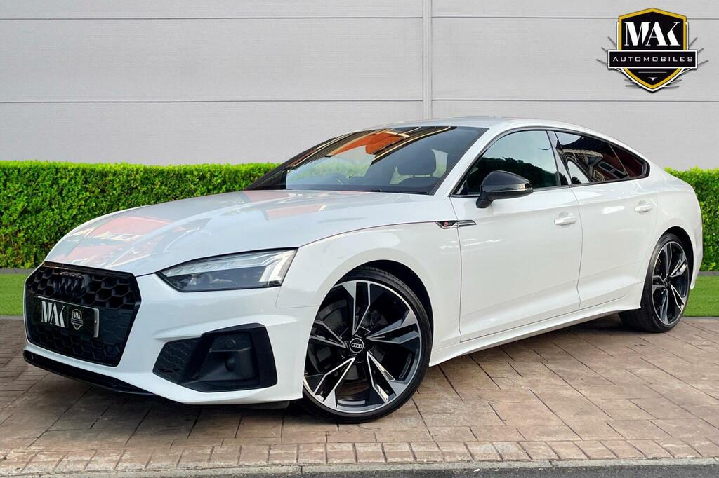 Audi A5 2.0 Tfsi 35 Black Edition Sportback S Tronic Euro White #3
