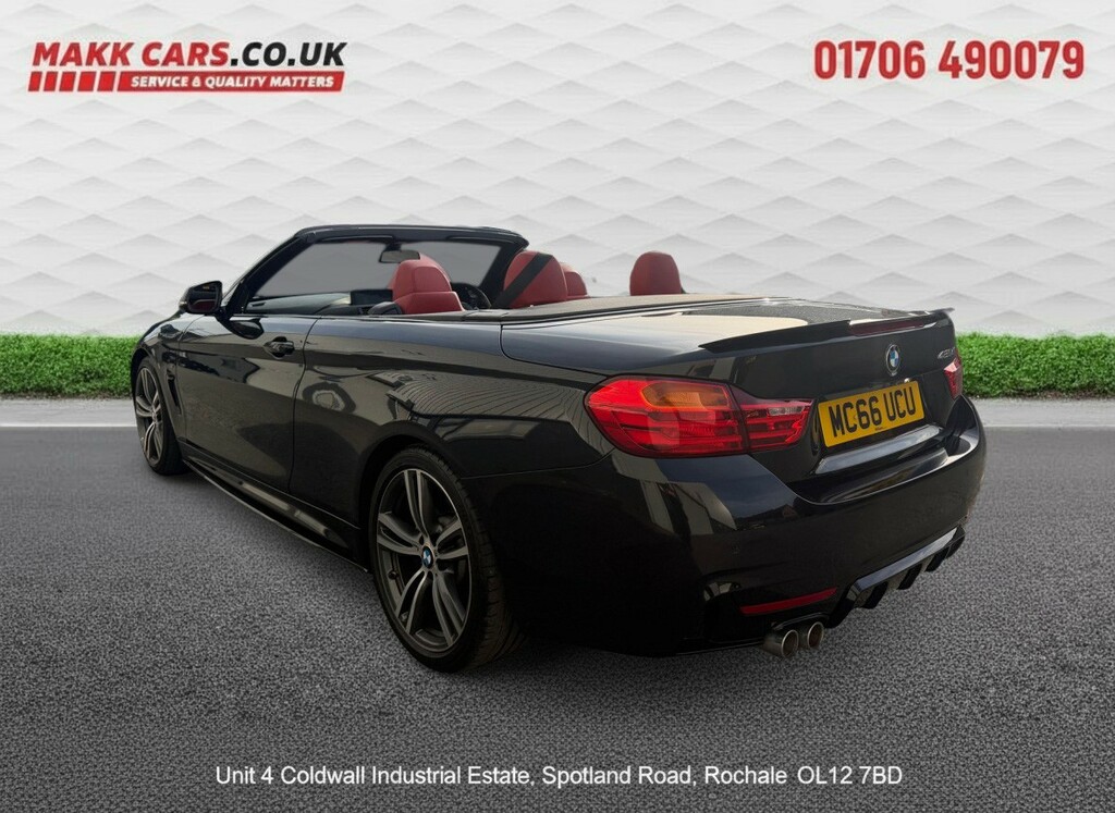 BMW 4 Series Convertible 2.0 420D M Sport Convertible 201766 Black #5