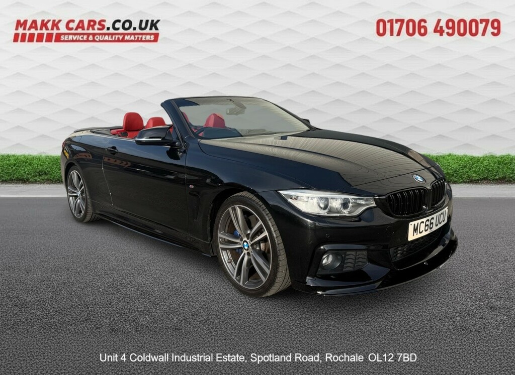 BMW 4 Series Convertible 2.0 420D M Sport Convertible 201766 Black