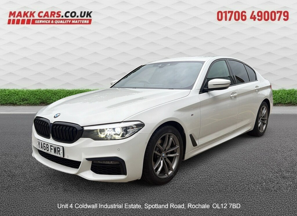 BMW 5 Series 2.0 520D M Sport Saloon White #2