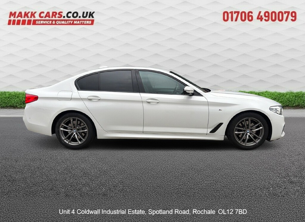 BMW 5 Series 2.0 520D M Sport Saloon White #6