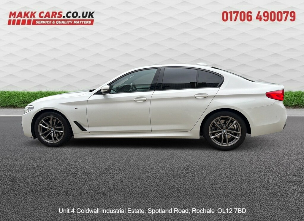 BMW 5 Series 2.0 520D M Sport Saloon White #5