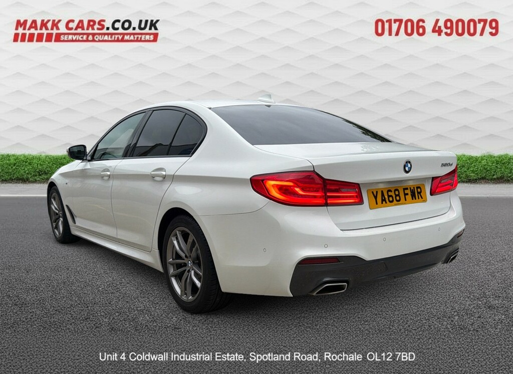 BMW 5 Series 2.0 520D M Sport Saloon White #3