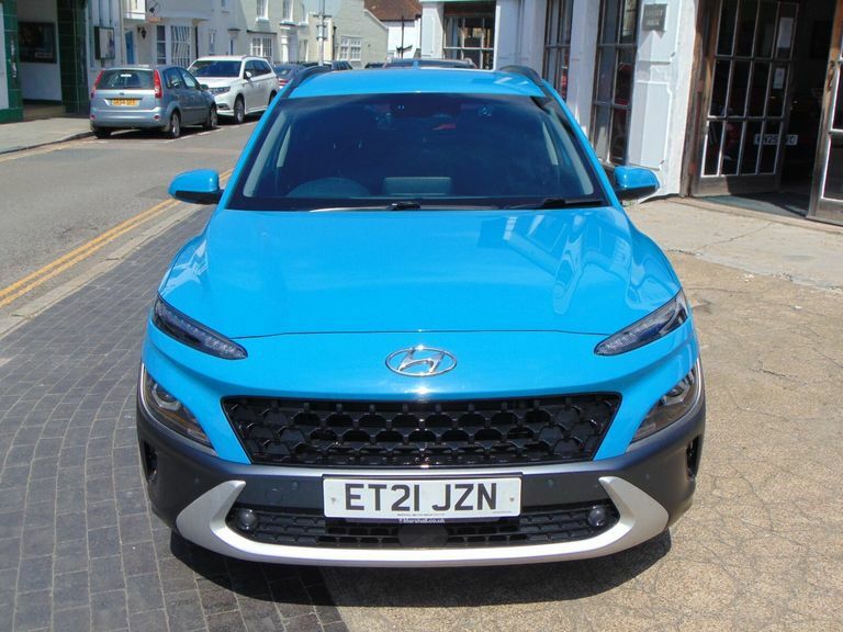 Hyundai Kona 1.6 Gdi Hybrid Premium Dct ET21JZN Blue #6