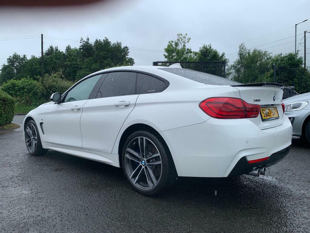 BMW 4 Series Gran Coupe 2.0 420D M Sport Xdrive Euro 6 S S White #4
