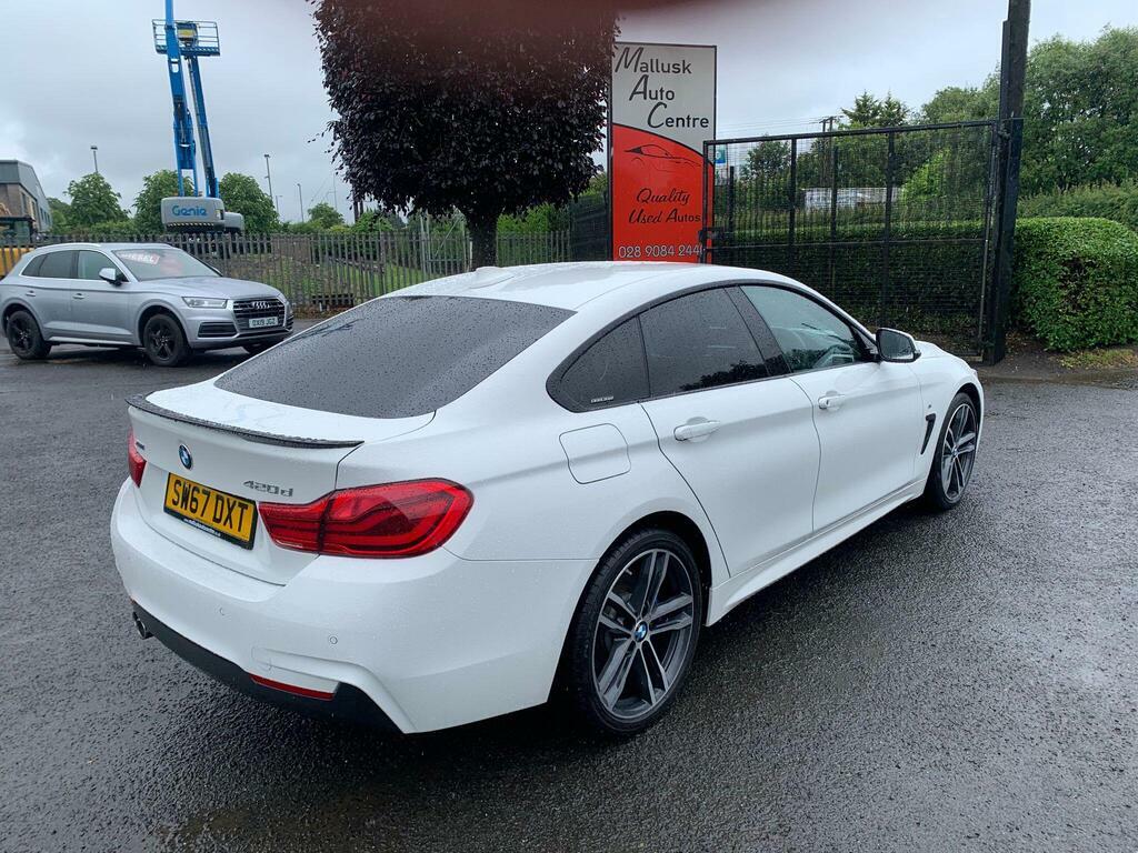 BMW 4 Series Gran Coupe 2.0 420D M Sport Xdrive Euro 6 S S White #3