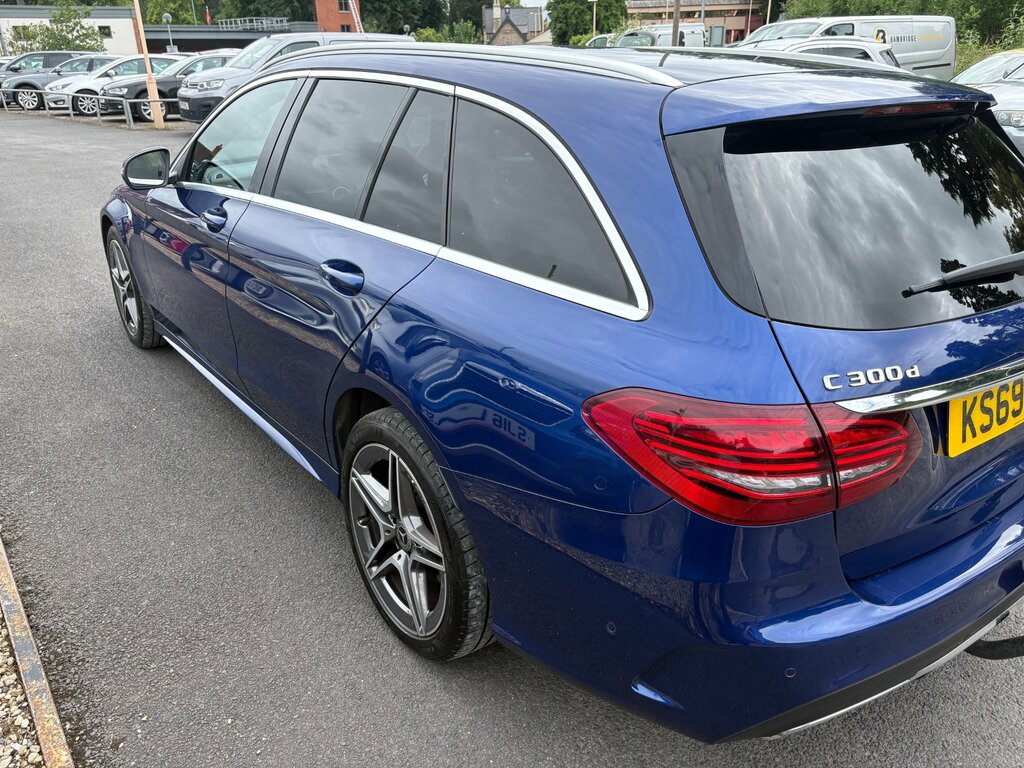 Mercedes-Benz C Class 2.0 C300d Amg Line Edition Estate G-tro KS69CNJ Blue #4