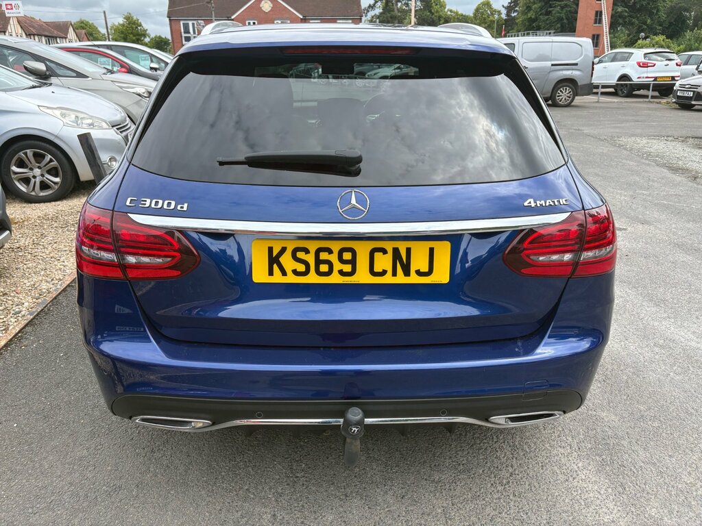 Mercedes-Benz C Class 2.0 C300d Amg Line Edition Estate G-tro KS69CNJ Blue #3