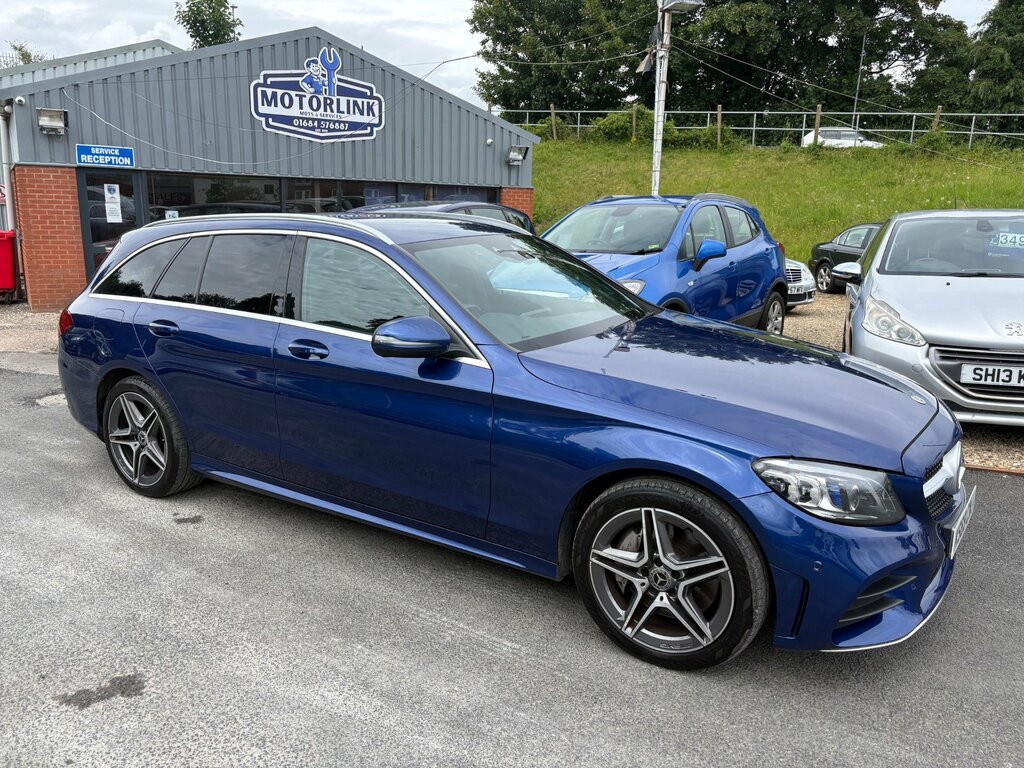 Mercedes-Benz C Class 2.0 C300d Amg Line Edition Estate G-tro KS69CNJ Blue #2