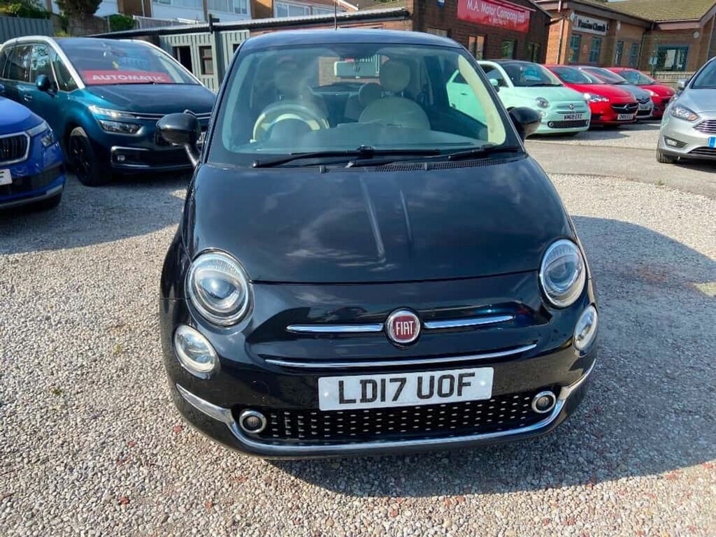 Fiat 500 Lounge Black #5