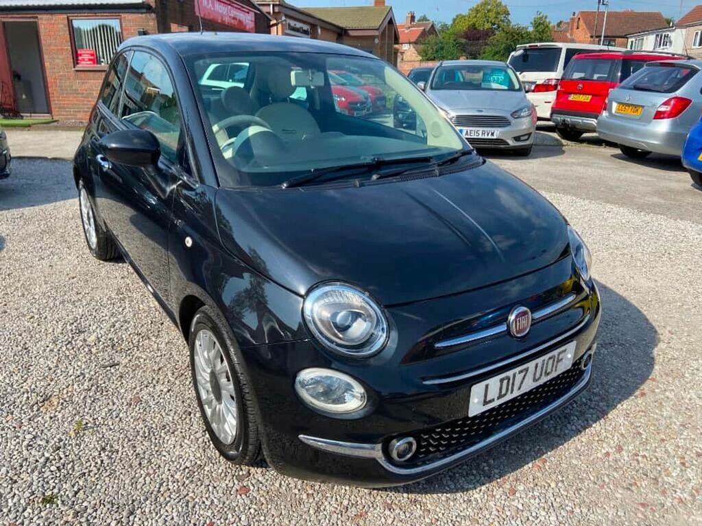 Fiat 500 Lounge Black #6