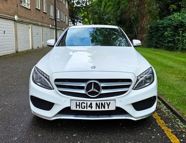 Mercedes-Benz C Class C200 Amg Line Saloon White #2