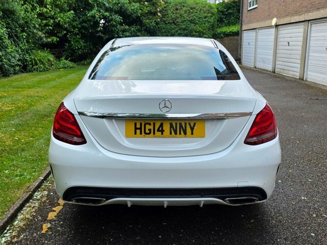 Mercedes-Benz C Class C200 Amg Line Saloon White #6