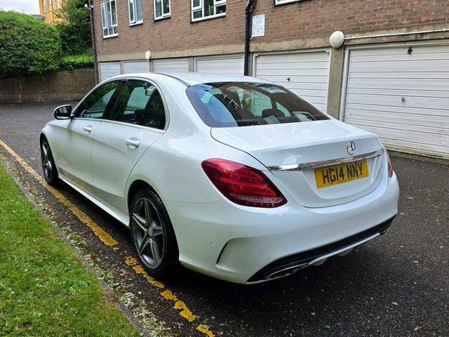 Mercedes-Benz C Class C200 Amg Line Saloon White #5