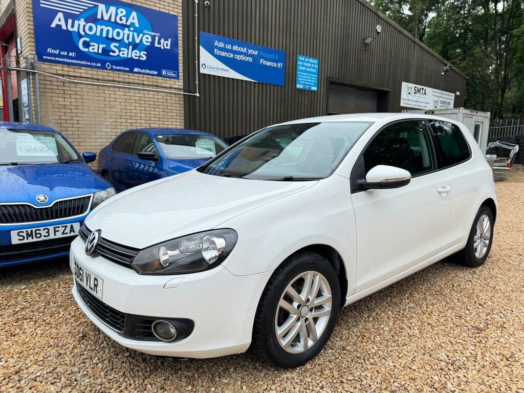 Volkswagen Golf 2.0 Tdi Gt Leather Euro 5 White #2