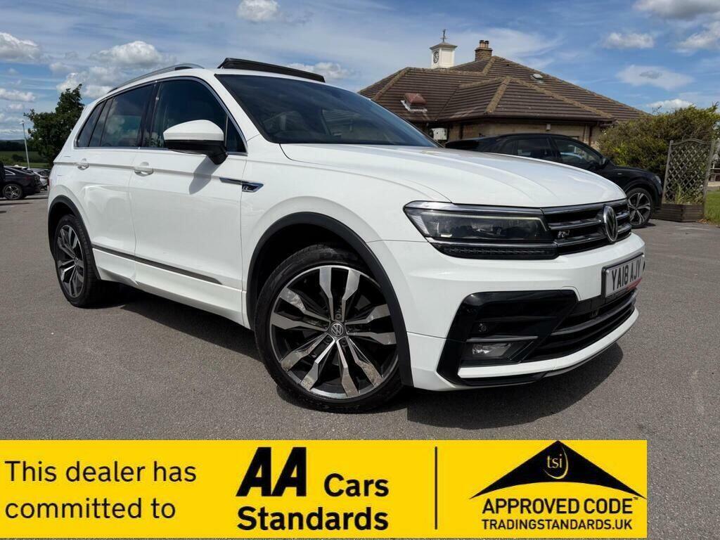 Volkswagen Tiguan 2.0 Tdi R-line Dsg 4Motion Euro 6 S S White