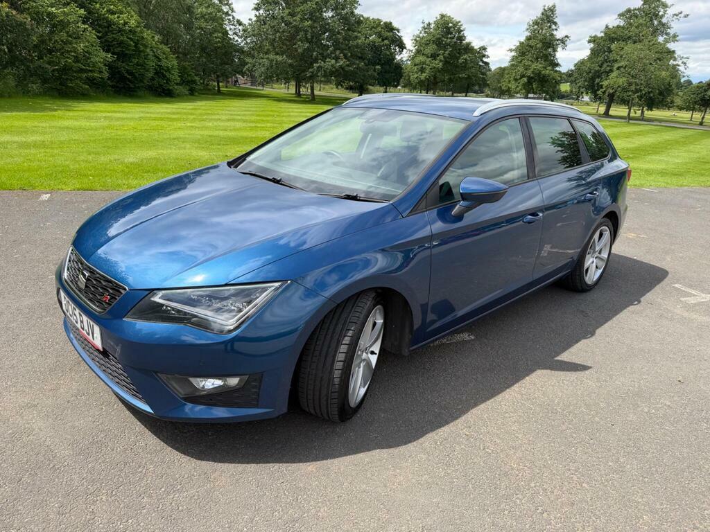 Seat Leon 2.0 Tdi Cr Fr Sport Tourer Euro 5 S S Blue #3