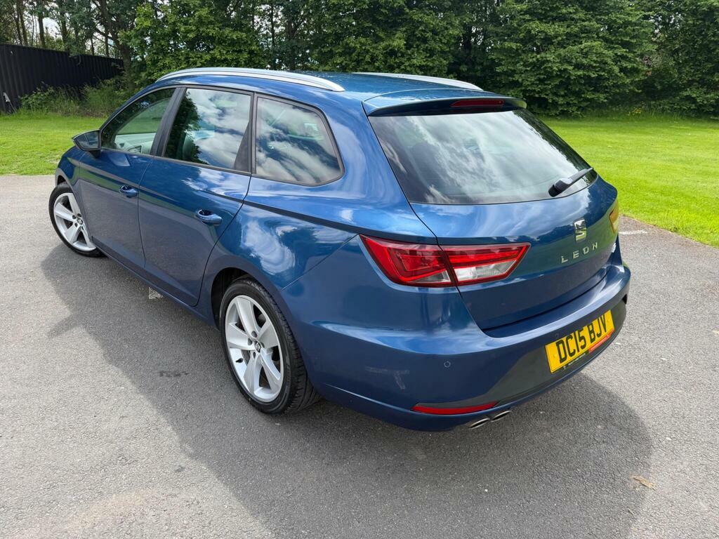 Seat Leon 2.0 Tdi Cr Fr Sport Tourer Euro 5 S S Blue #4