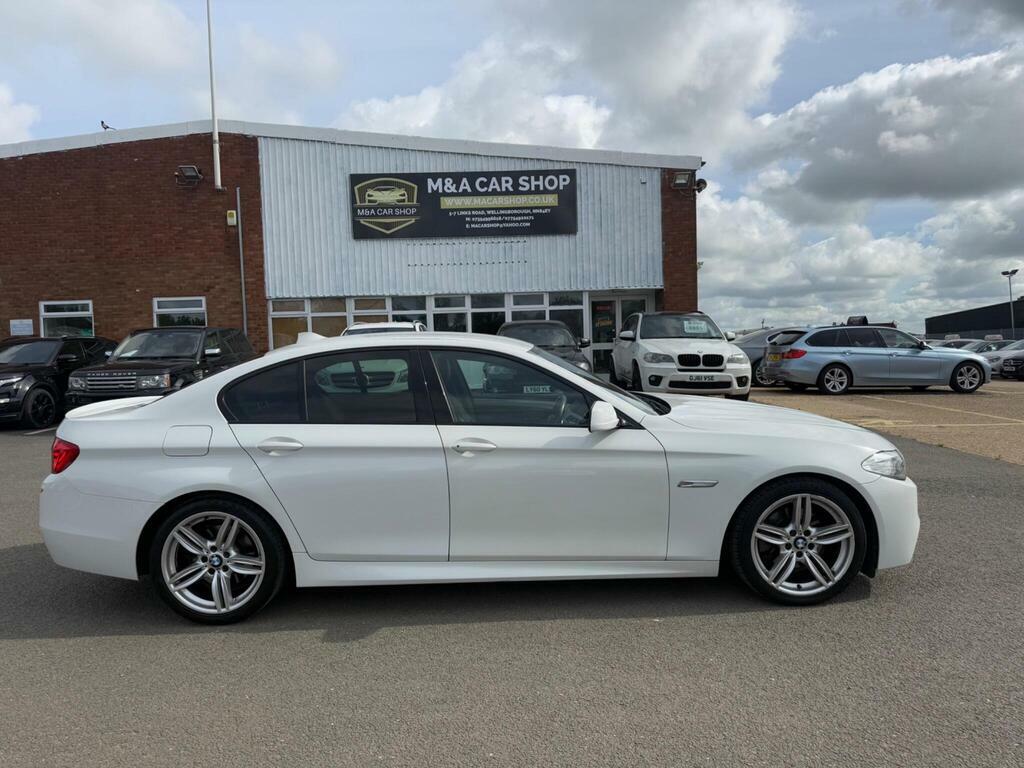 BMW 5 Series 2.0 520D M Sport Euro 5 S S White #6
