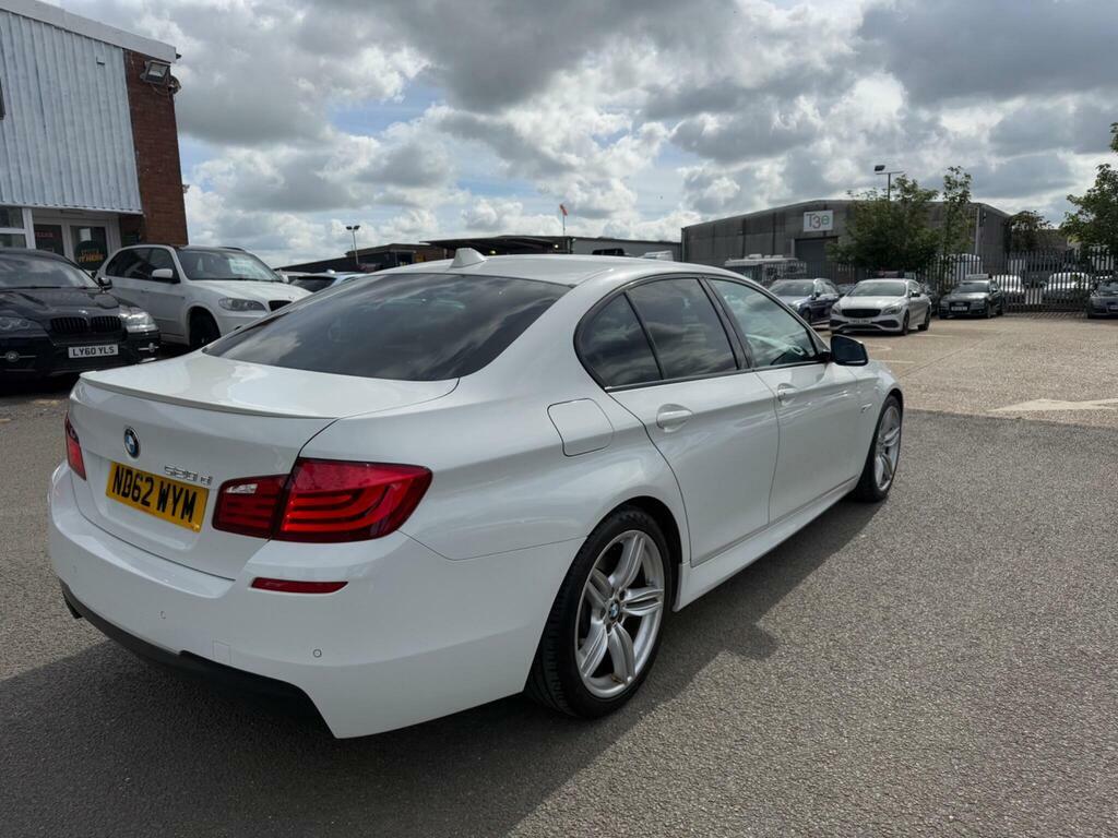 BMW 5 Series 2.0 520D M Sport Euro 5 S S White #4