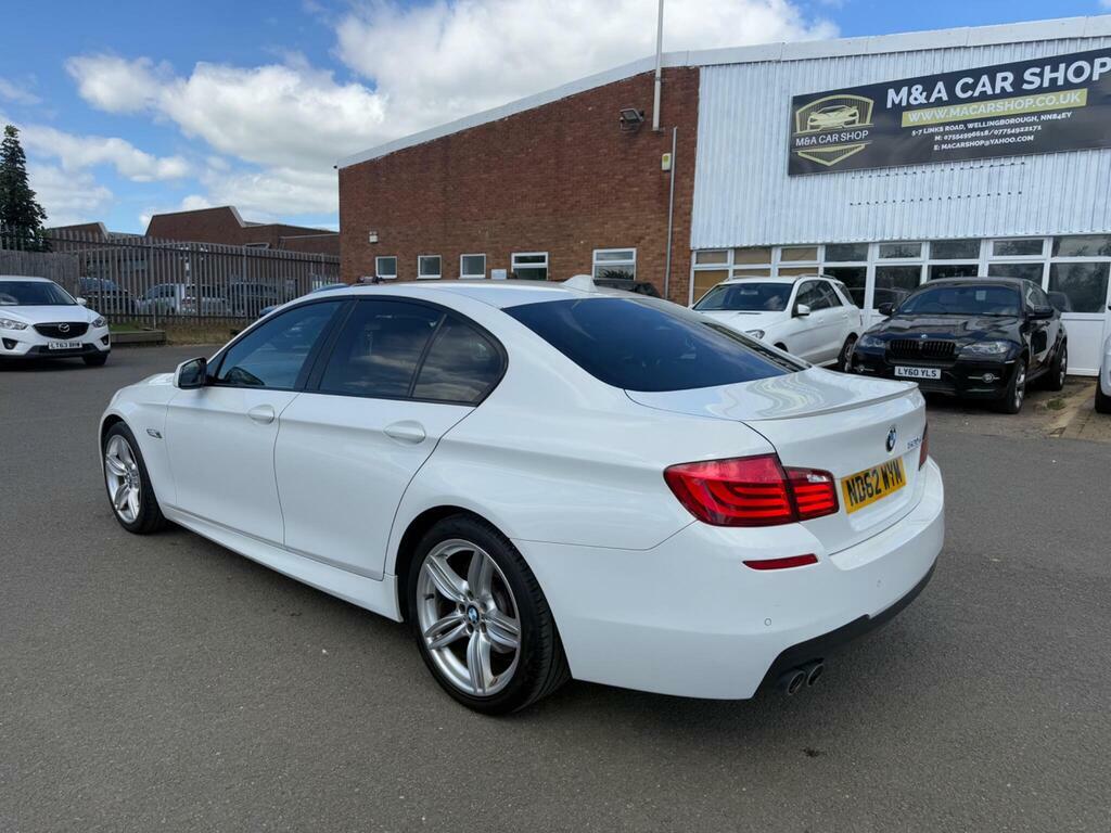 BMW 5 Series 2.0 520D M Sport Euro 5 S S White #5