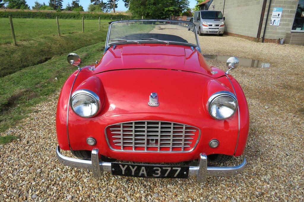 Triumph TR3 Front Disc Brakes Red #2
