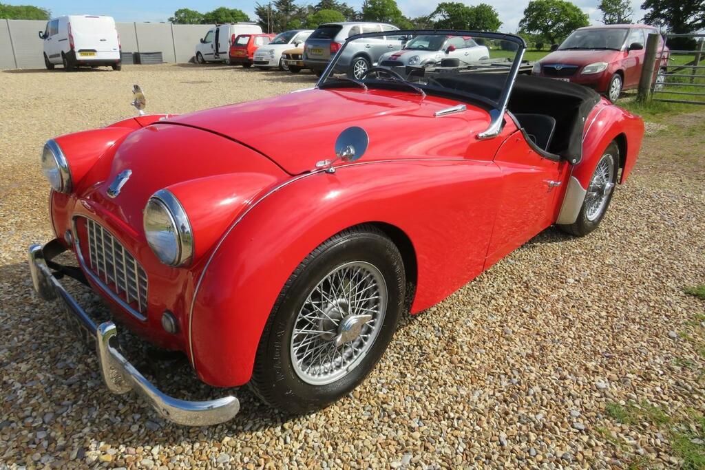 Triumph TR3 Front Disc Brakes Red #6
