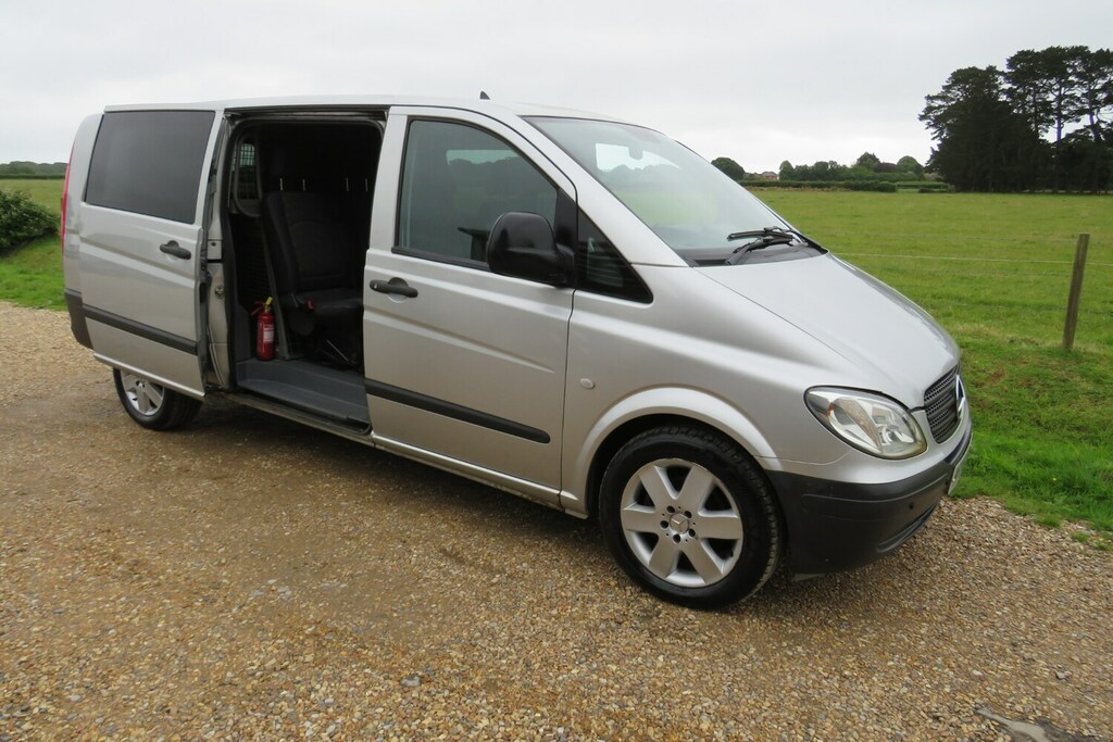 Mercedes-Benz Vito 2.1 111Cdi Dualiner Basic Long Panel Van Lwb Silver #14