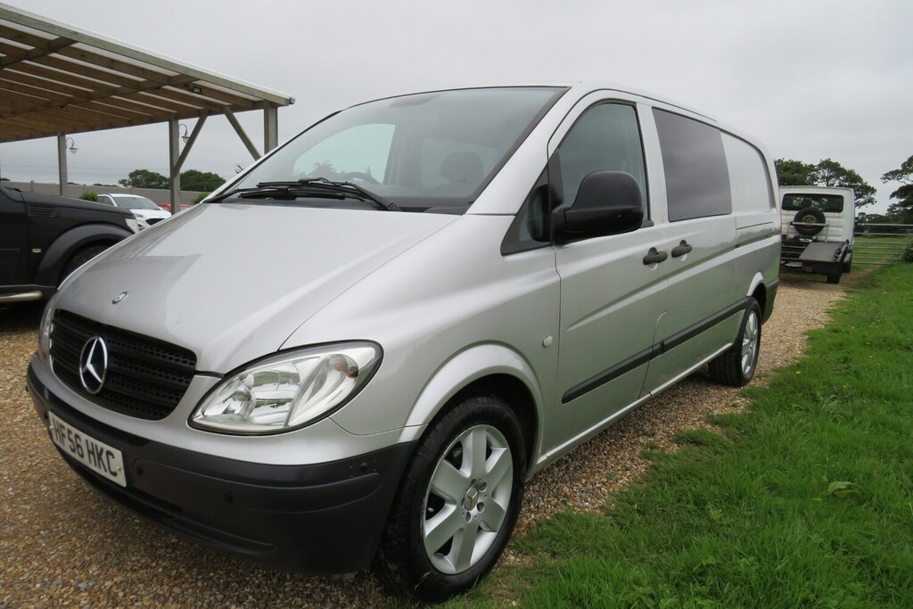 Mercedes-Benz Vito 2.1 111Cdi Dualiner Basic Long Panel Van Lwb Silver #9