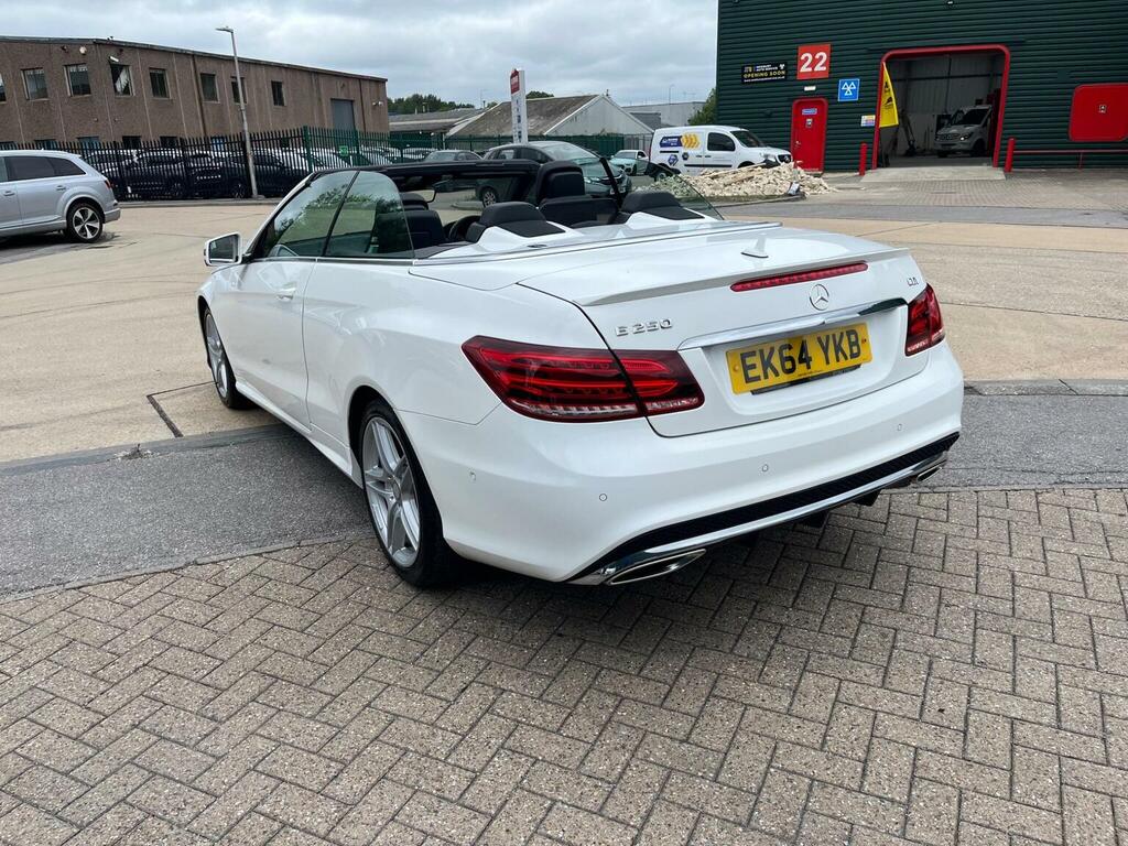 Mercedes-Benz E Class Convertible 2.1 E250 Cdi Amg Line Cabriolet G-tron EK64YKB White #4