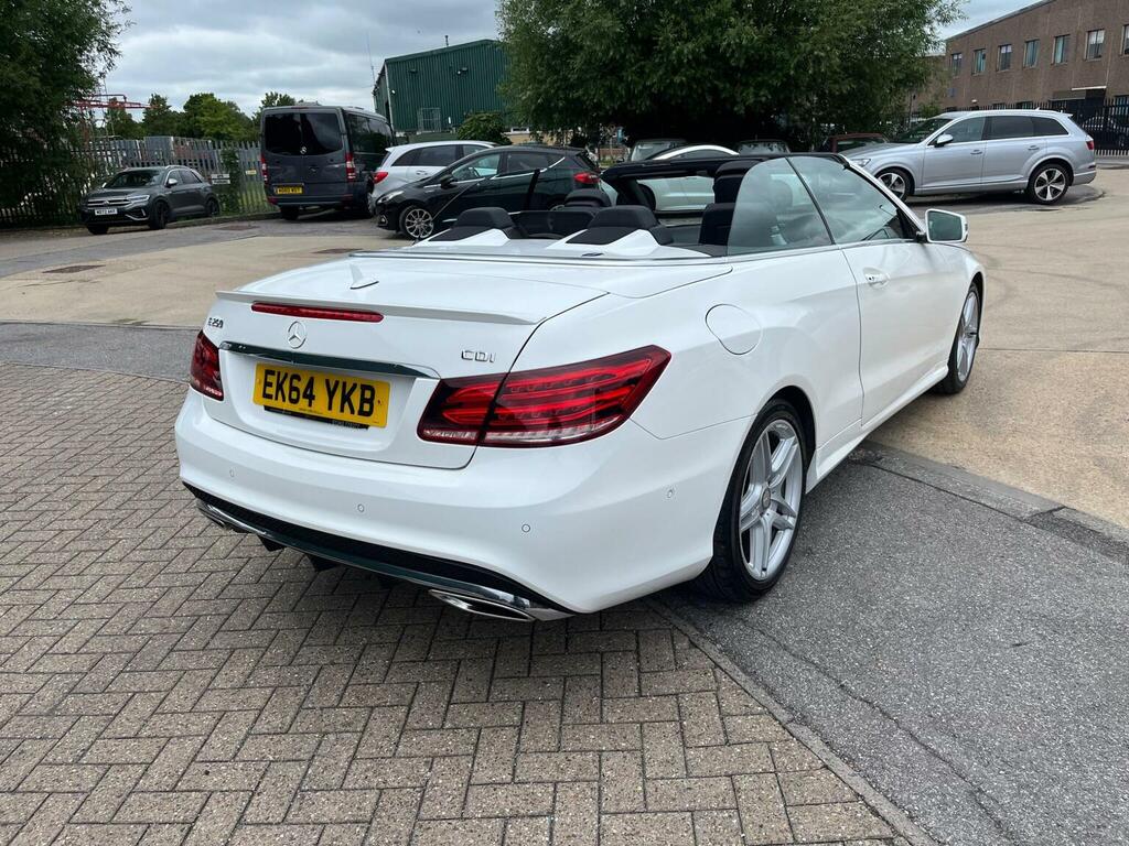 Mercedes-Benz E Class Convertible 2.1 E250 Cdi Amg Line Cabriolet G-tron EK64YKB White #6