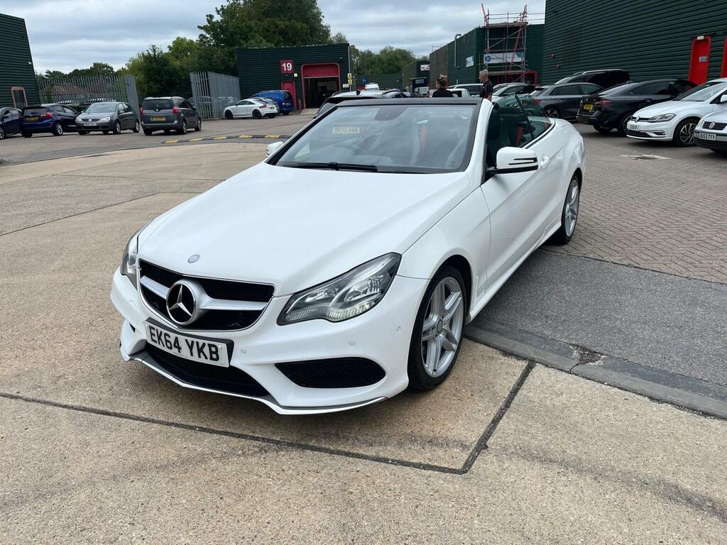 Mercedes-Benz E Class Convertible 2.1 E250 Cdi Amg Line Cabriolet G-tron EK64YKB White #3