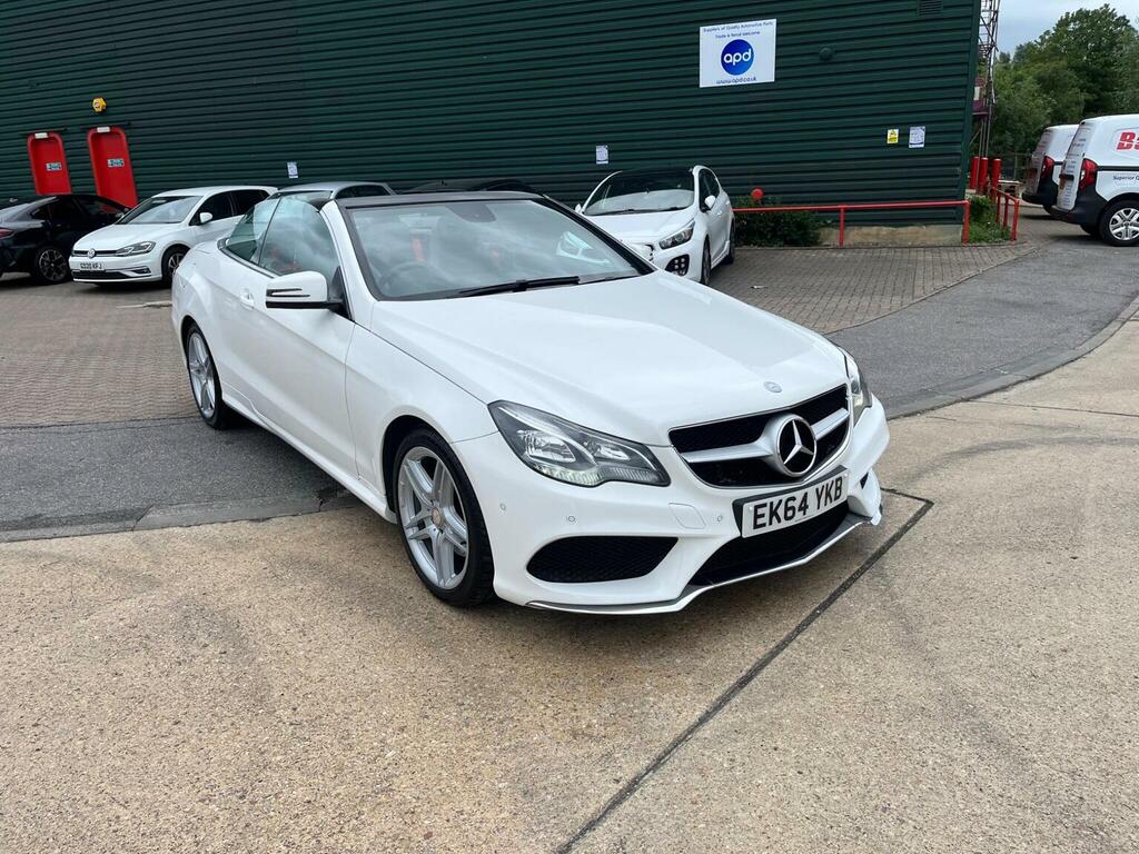 Mercedes-Benz E Class Convertible 2.1 E250 Cdi Amg Line Cabriolet G-tron White