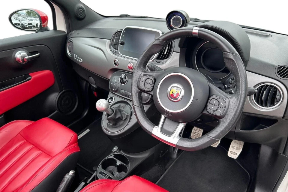 Abarth 595 1.4 T-jet Turismo 70Th Cabrio Euro 6 FJ68KVY White #6