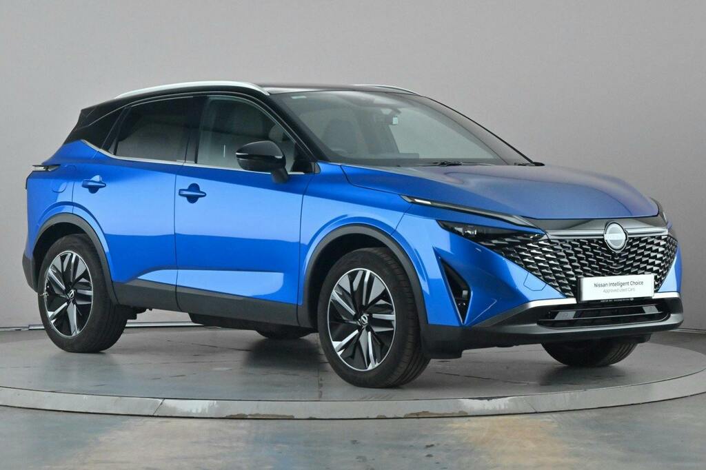 Nissan Qashqai 1.3 Dig T Mhev Tekna Suv Hybrid Xtron OX74BYF Blue