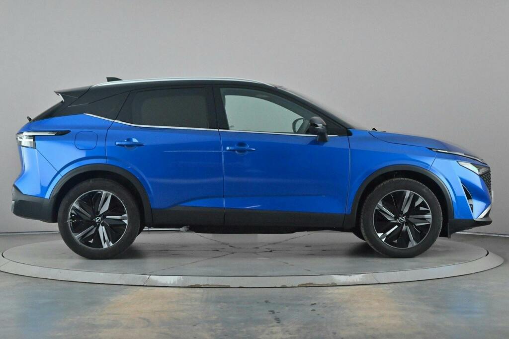Nissan Qashqai 1.3 Dig T Mhev Tekna Suv Hybrid Xtron OX74BYF Blue #3