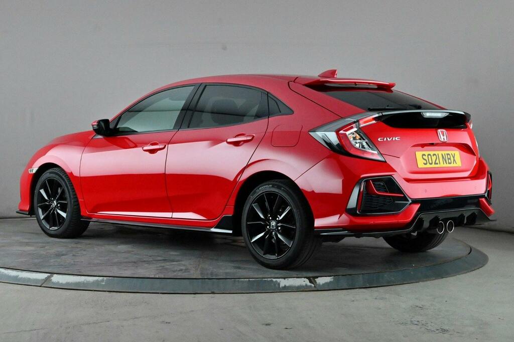 Honda Civic 1.5 Vtec Turbo Sport Hatchback Cvt S Red #4