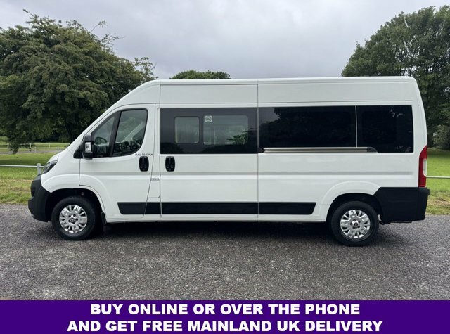 Peugeot Boxer 2.0 Bluehdi 335 9 Seater Minibus Band Crew Splitte White #6